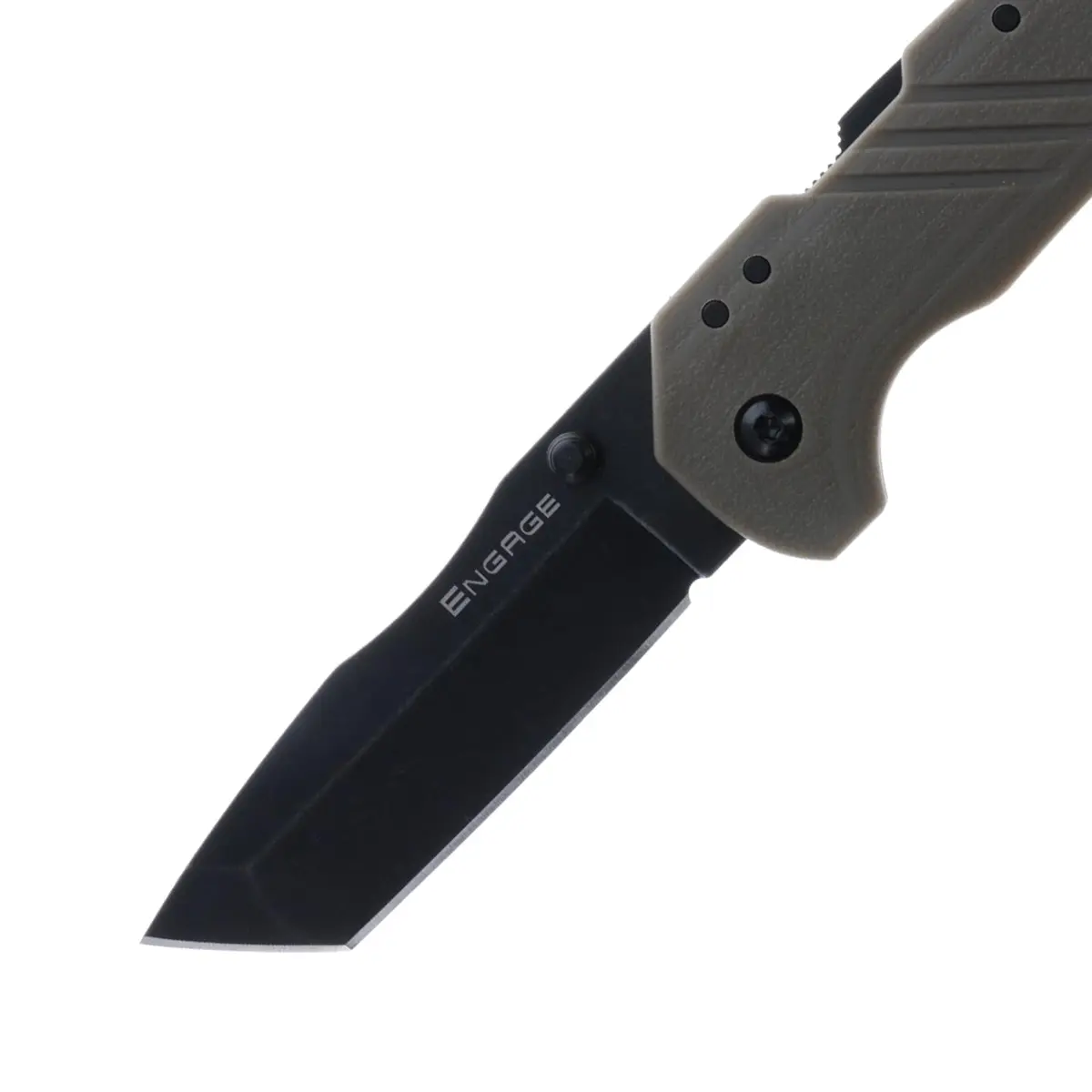 Cold Steel Engage 3in 4116SS Tanto Point Blade 4.25in FDE GFN Handle | Everyday Carry Tactical Folding Knife - view 3