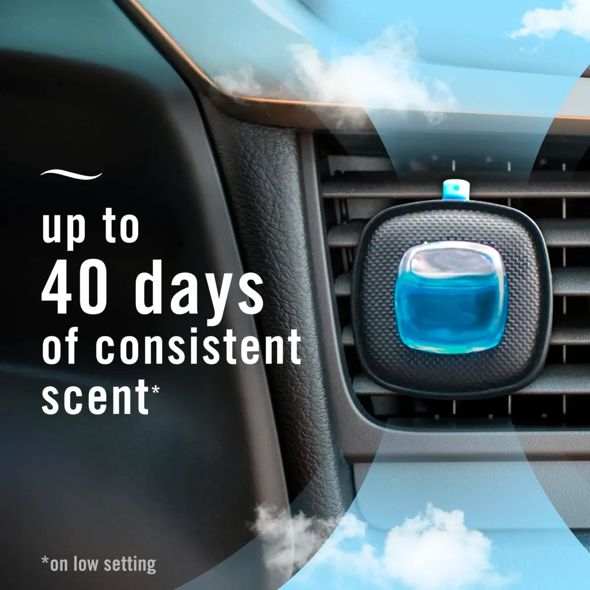 Febreze Car Vent Clip Air Freshener, Laundry Fresh Scent, 0.07 Oz (Pack of 4) | Eliminates Odors - view 4