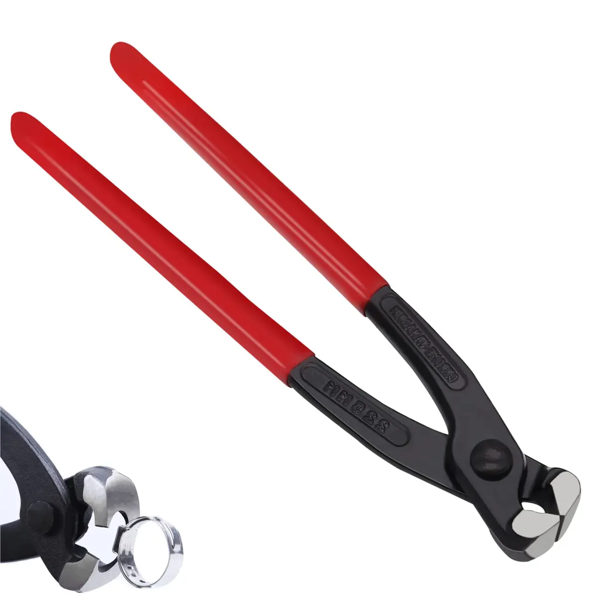 Tnisesm Ear Clamp Pliers 9 inch | Carbon Steel Hose Clamp Crimping Tool for Pipes & Fuel Lines - main product image
