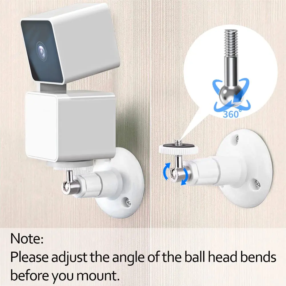 Pefecon Wyze Camera Mount, Wall Mount for Wyze Cam Pan V3 & V4 | Adjustable Indoor/Outdoor Support - view 6