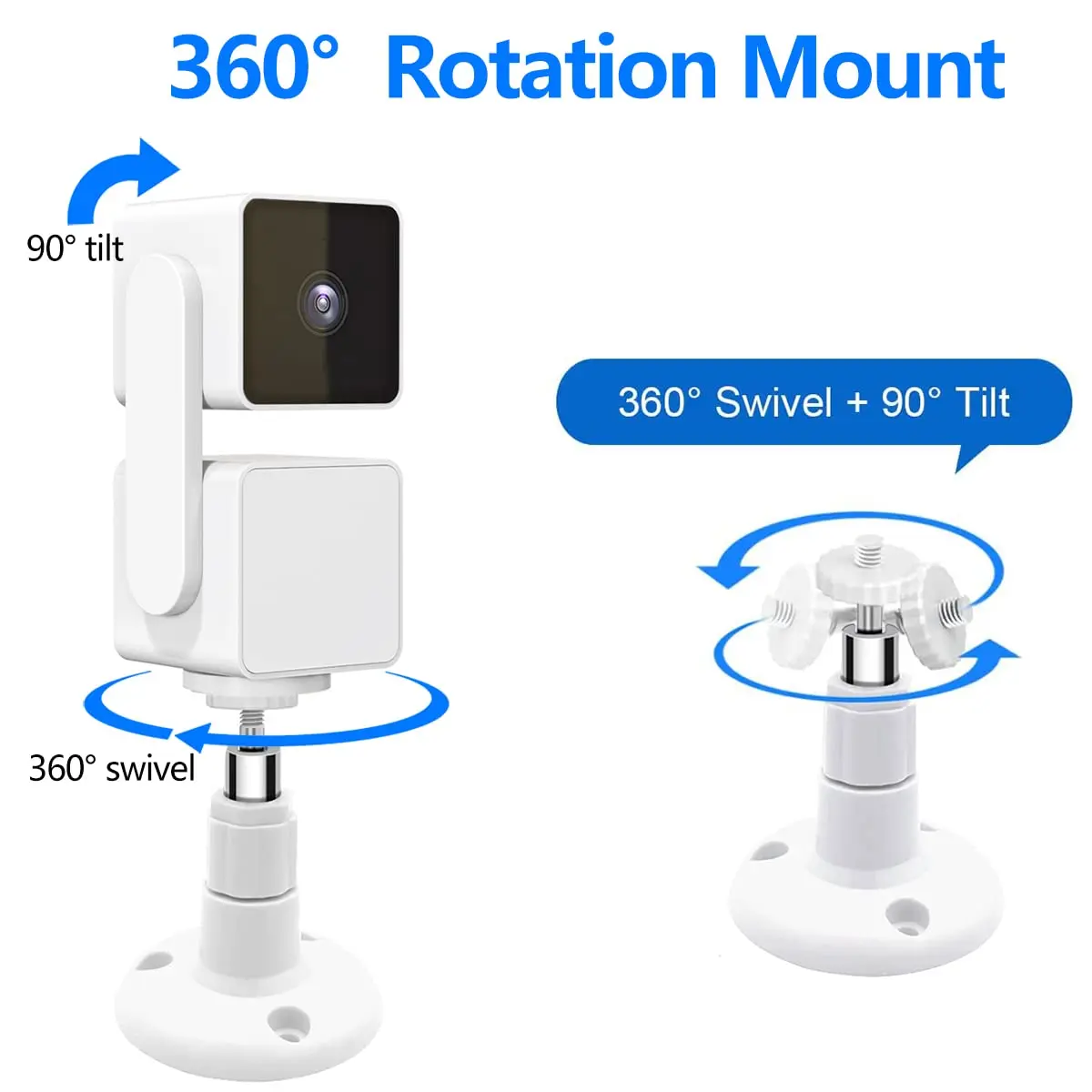Pefecon Wyze Camera Mount, Wall Mount for Wyze Cam Pan V3 & V4 | Adjustable Indoor/Outdoor Support - view 3