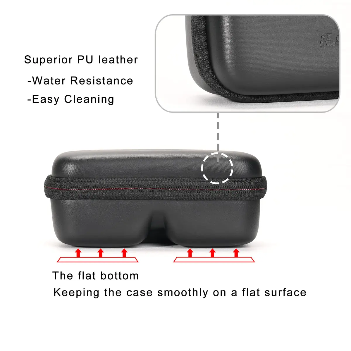 RLSOCO Carrying Case for XREAL One Pro AR Glasses | Lightweight PU Leather with EVA Foam - view 6