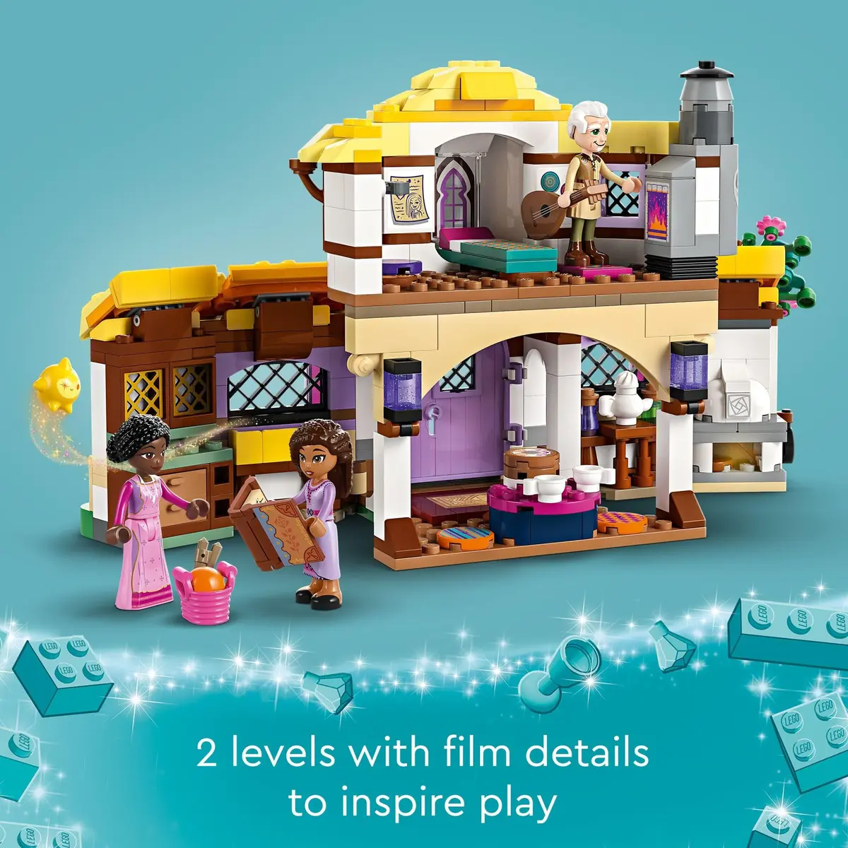 LEGO Disney Wish: Asha’s Cottage 43231 Building Toy Set for Kids 7+ | Role-Play & Collectible Fun - view 4