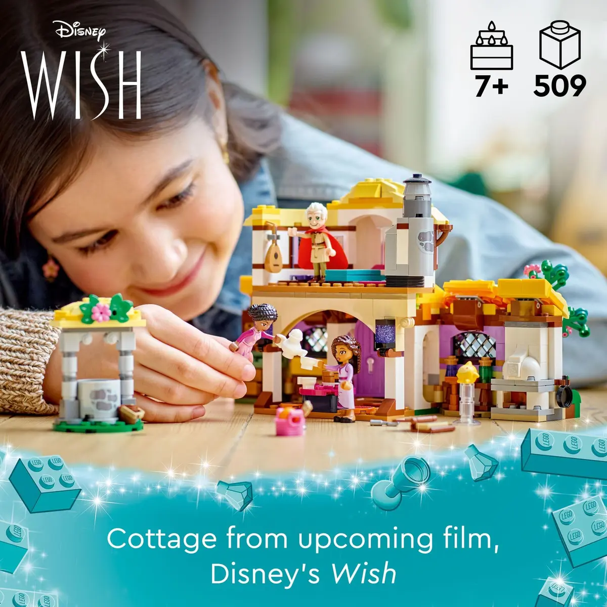 LEGO Disney Wish: Asha’s Cottage 43231 Building Toy Set for Kids 7+ | Role-Play & Collectible Fun - view 2