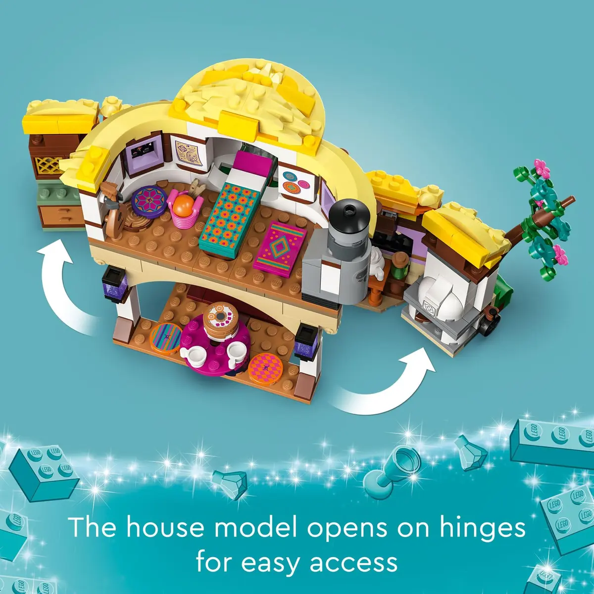 LEGO Disney Wish: Asha’s Cottage 43231 Building Toy Set for Kids 7+ | Role-Play & Collectible Fun - view 3