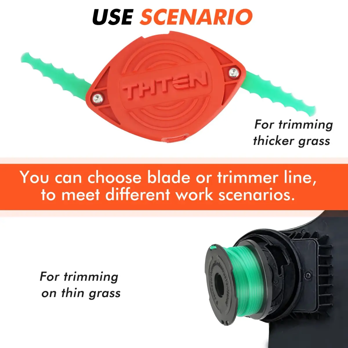 THTEN SF-080 Replacement Blade Head 0.080" (2.0 mm) | Compatible with Black+Decker GH3000 LST540 - view 5
