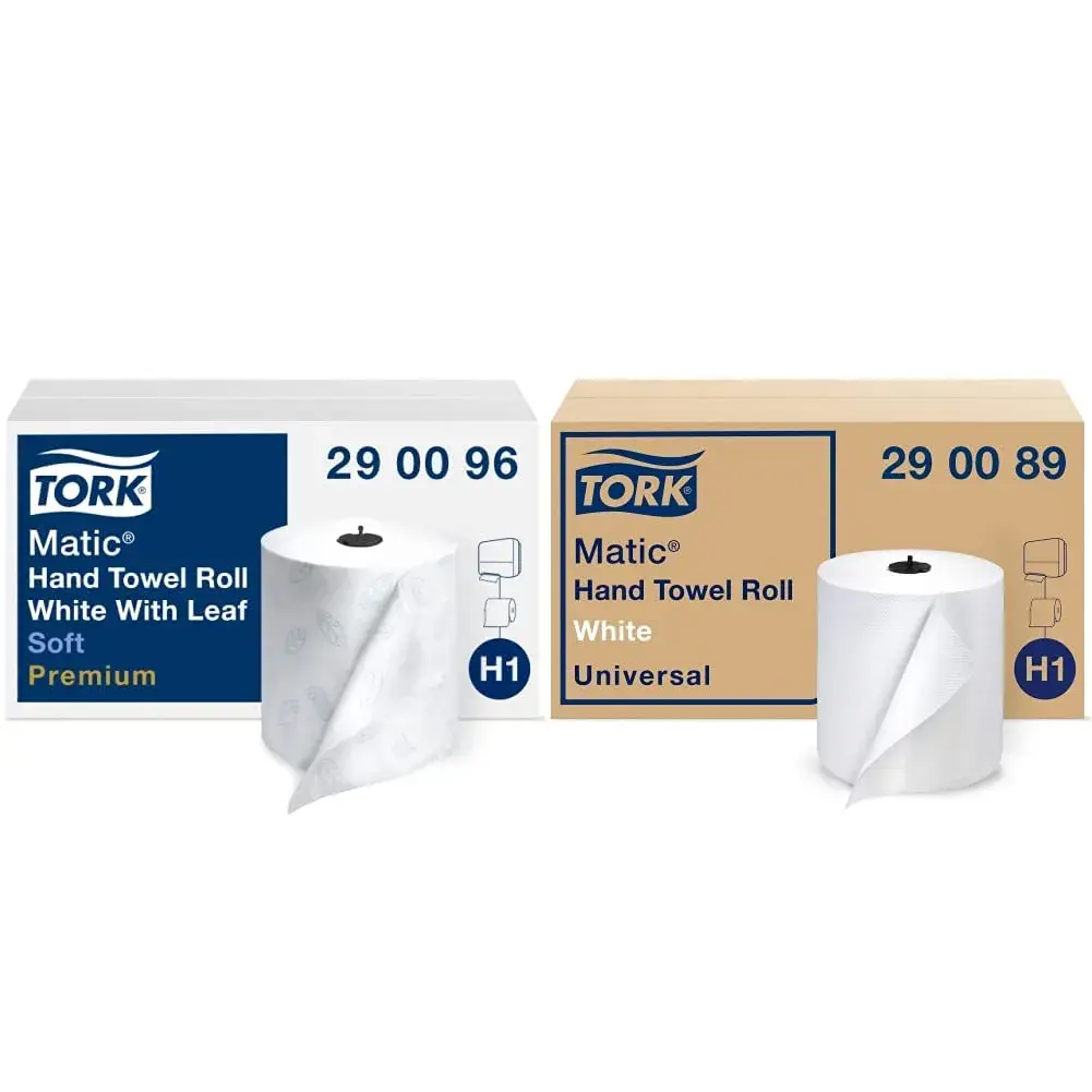 Tork Matic Soft Hand Towel Roll, White, 6 Rolls x 700 ft | Eco-Friendly Bulk Size - main product image
