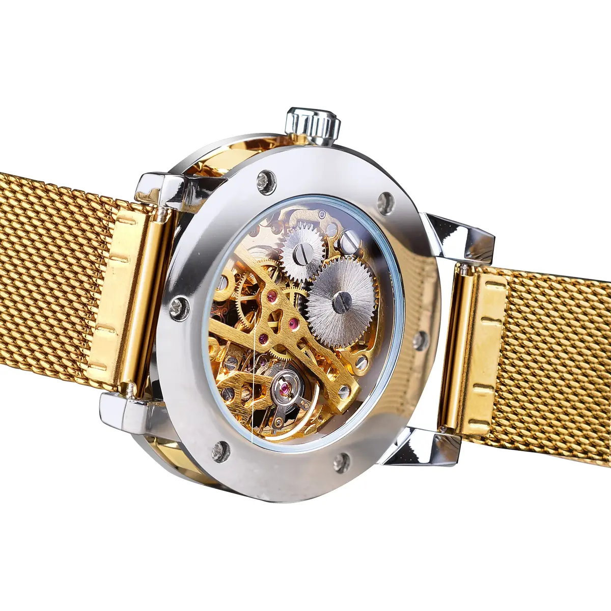 FORSINING Retro Skeleton Automatic Watch 49mm (1.93in) | Luxury Mechanical Watch with Diamond Dial - view 4