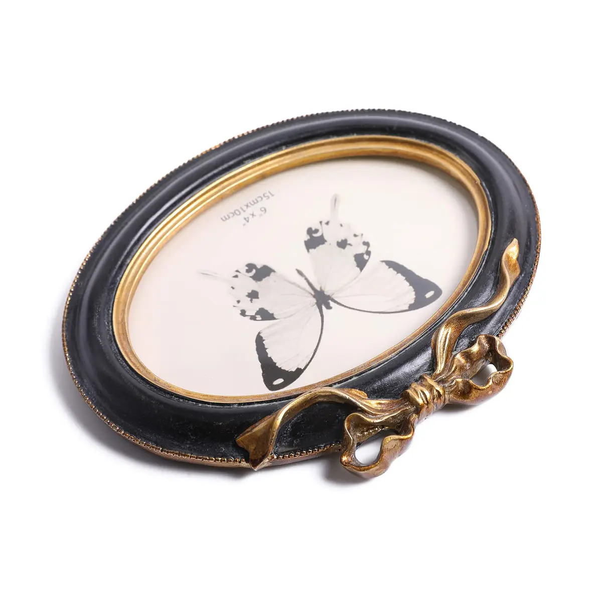 SIKOO Vintage Picture Frame 4x6 Oval | Antique Wall & Tabletop Decor - view 7