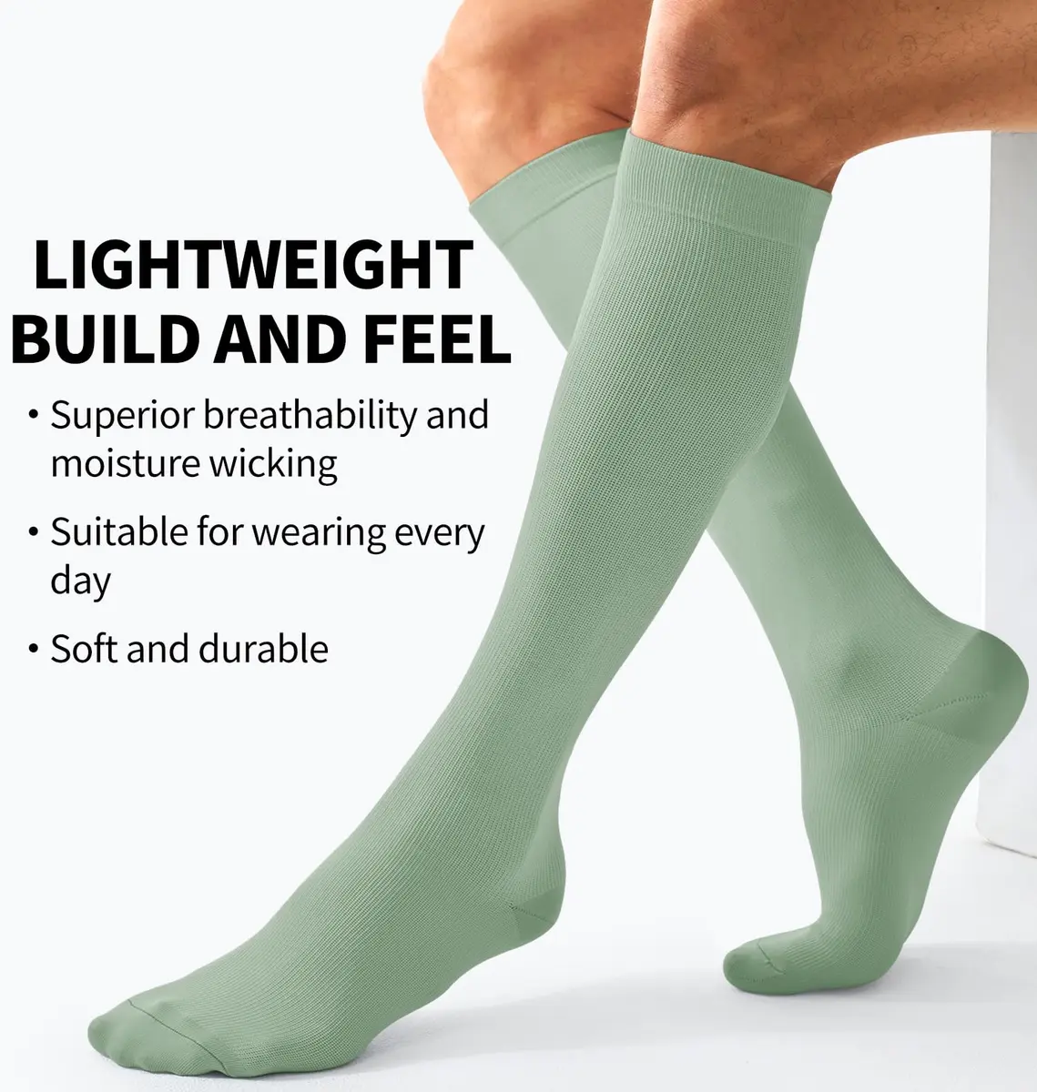 BLUEENJOY Compression Socks for Women & Men | Support for Running, Recovery & Flight (3 Pairs, Unisex, Large-X-Large) - view 5