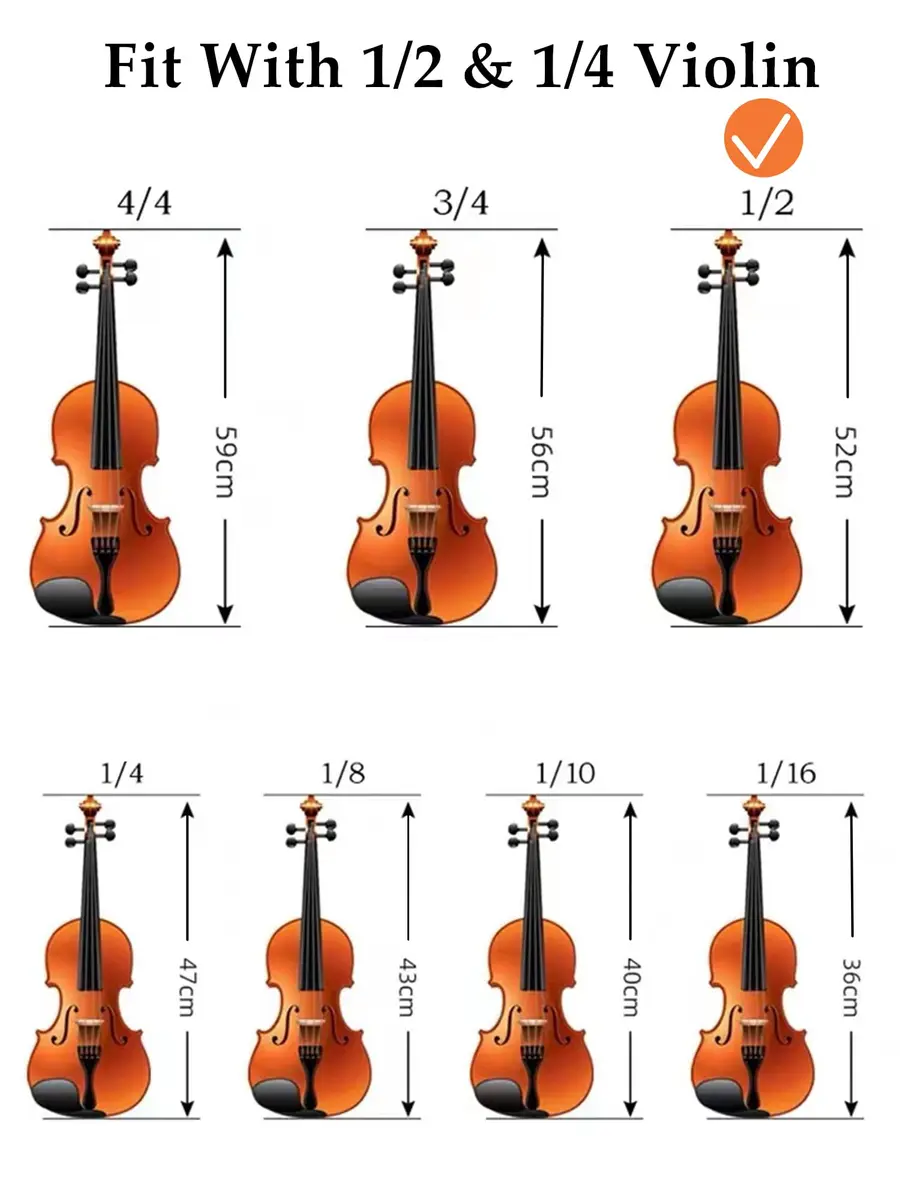 SUEWIO Adjustable Violin Shoulder Rest for 1/2 Size, Kids & Beginners with Foam Pad & Height Adjustable Feet | Ergonomic Support - view 5