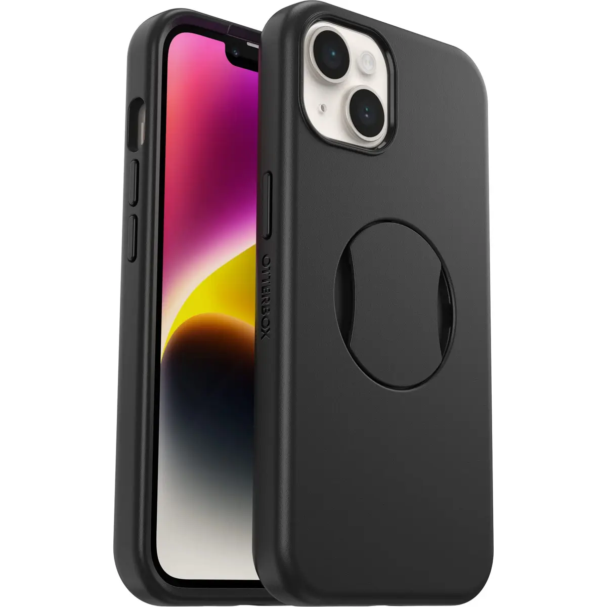OtterBox OTTERGRIP Symmetry Series Case for iPhone 14 and iPhone 13 - Black | MagSafe & Drop Protection - main product image