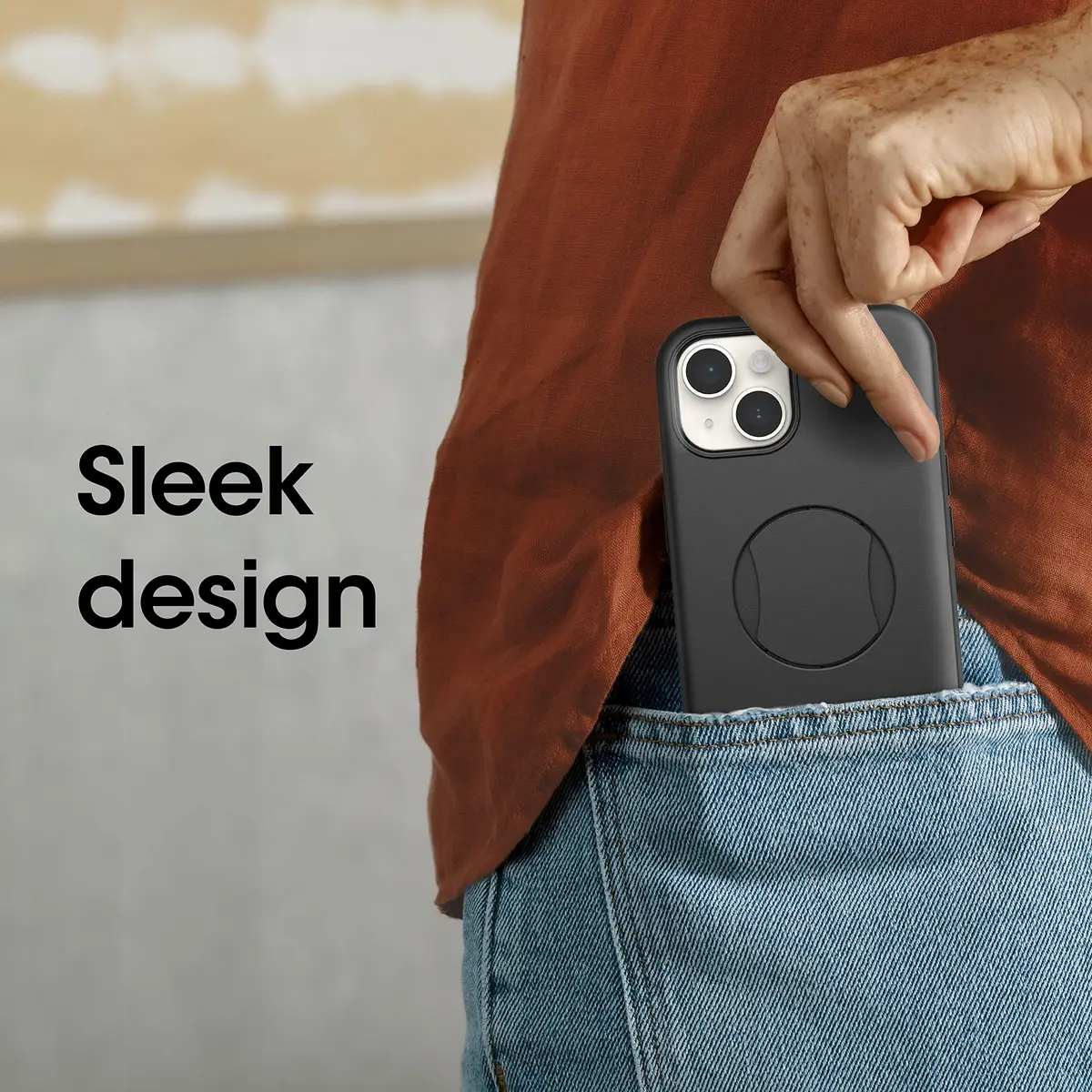 OtterBox OTTERGRIP Symmetry Series Case for iPhone 14 and iPhone 13 - Black | MagSafe & Drop Protection - view 3