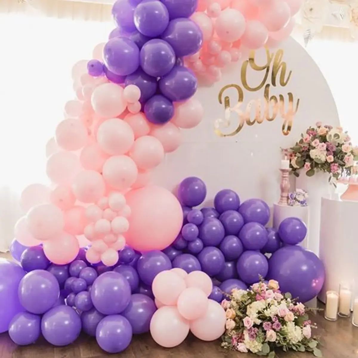 KUULBELA Purple Balloons 110Pcs, 5 Inch Small Latex Party Balloons | Assorted Colors Balloon - view 6