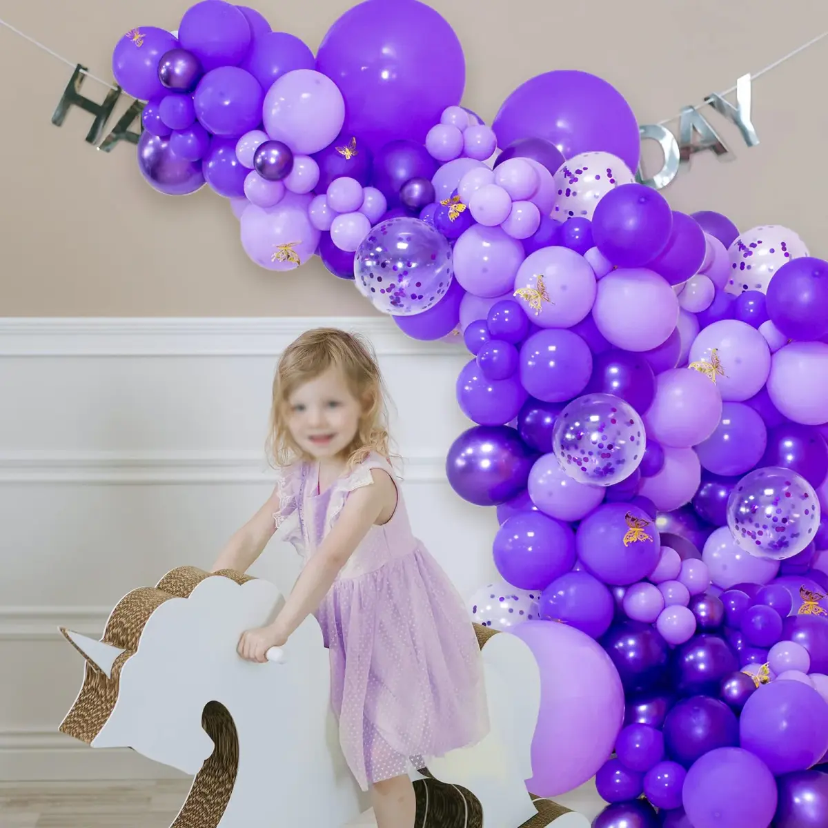 KUULBELA Purple Balloons 110Pcs, 5 Inch Small Latex Party Balloons | Assorted Colors Balloon - view 7
