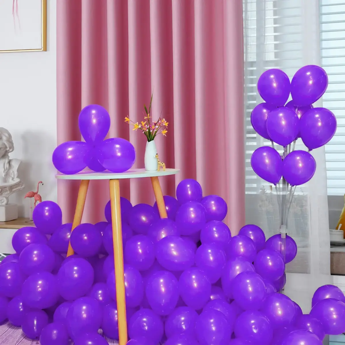 KUULBELA Purple Balloons 110Pcs, 5 Inch Small Latex Party Balloons | Assorted Colors Balloon - view 4
