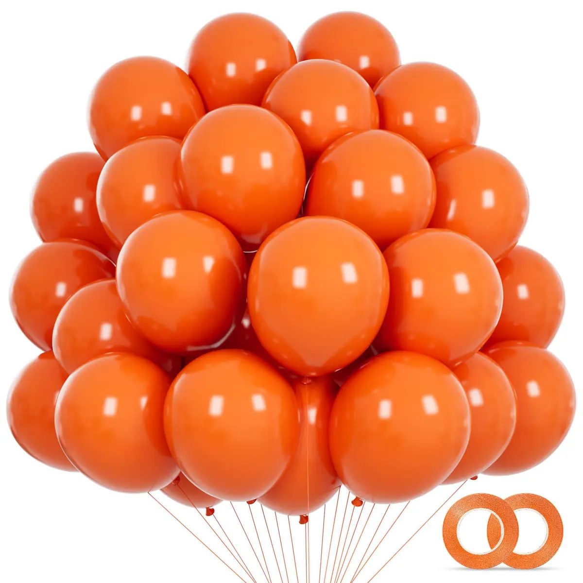 KUULBELA Orange Balloons 110Pcs 5 Inch | Birthday Party Decorations - main product image
