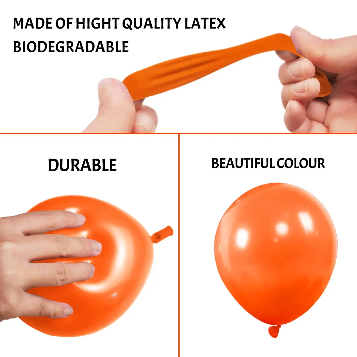 KUULBELA Orange Balloons 110Pcs 5 Inch | Birthday Party Decorations - view 3