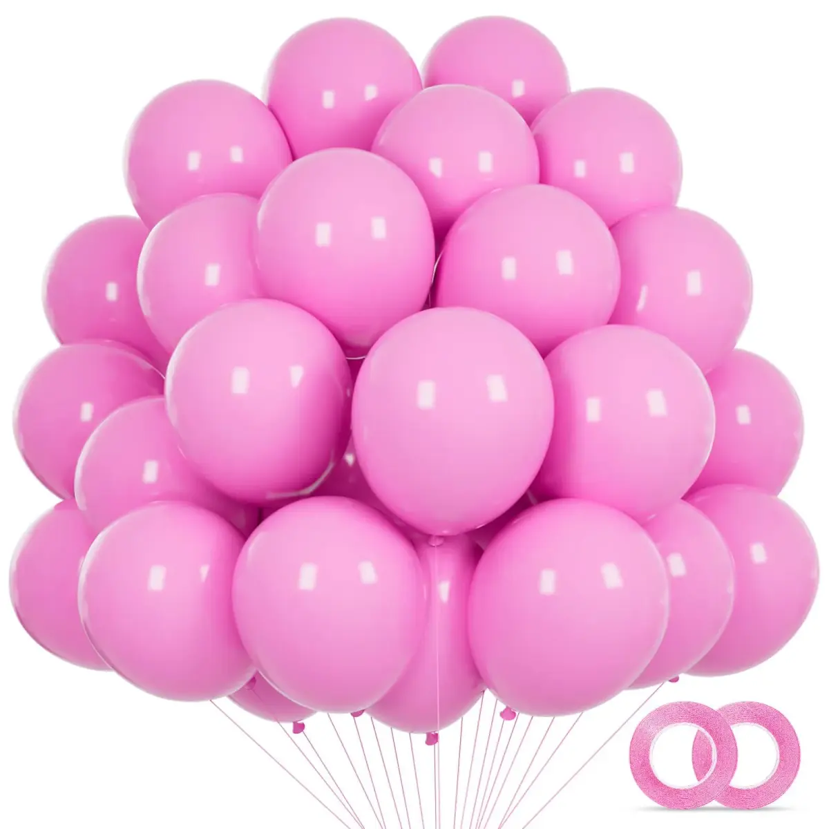KUULBELA 5 Inch Small Pink Latex Party Balloons (110 Count) | Assorted Colors Balloon - main product image