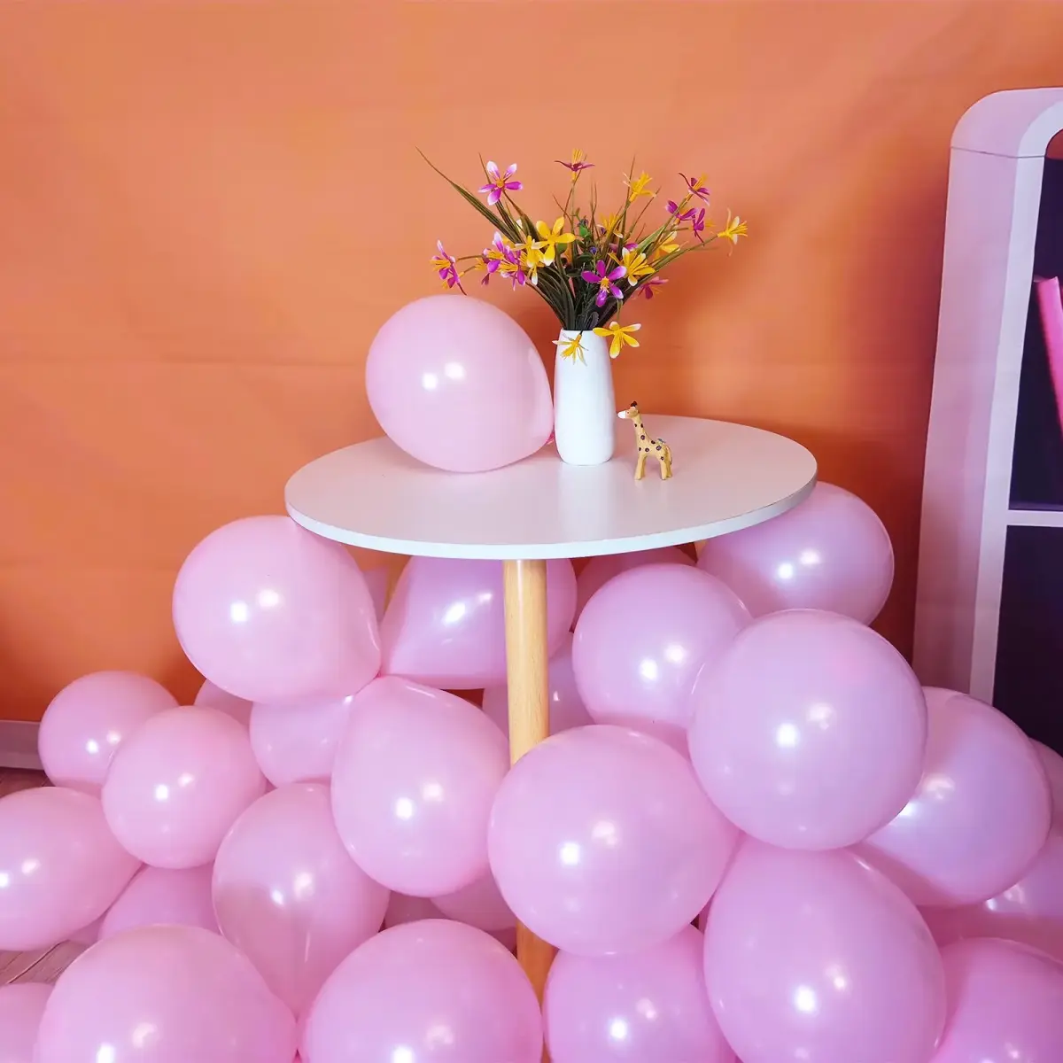KUULBELA 5 Inch Small Pink Latex Party Balloons (110 Count) | Assorted Colors Balloon - view 5
