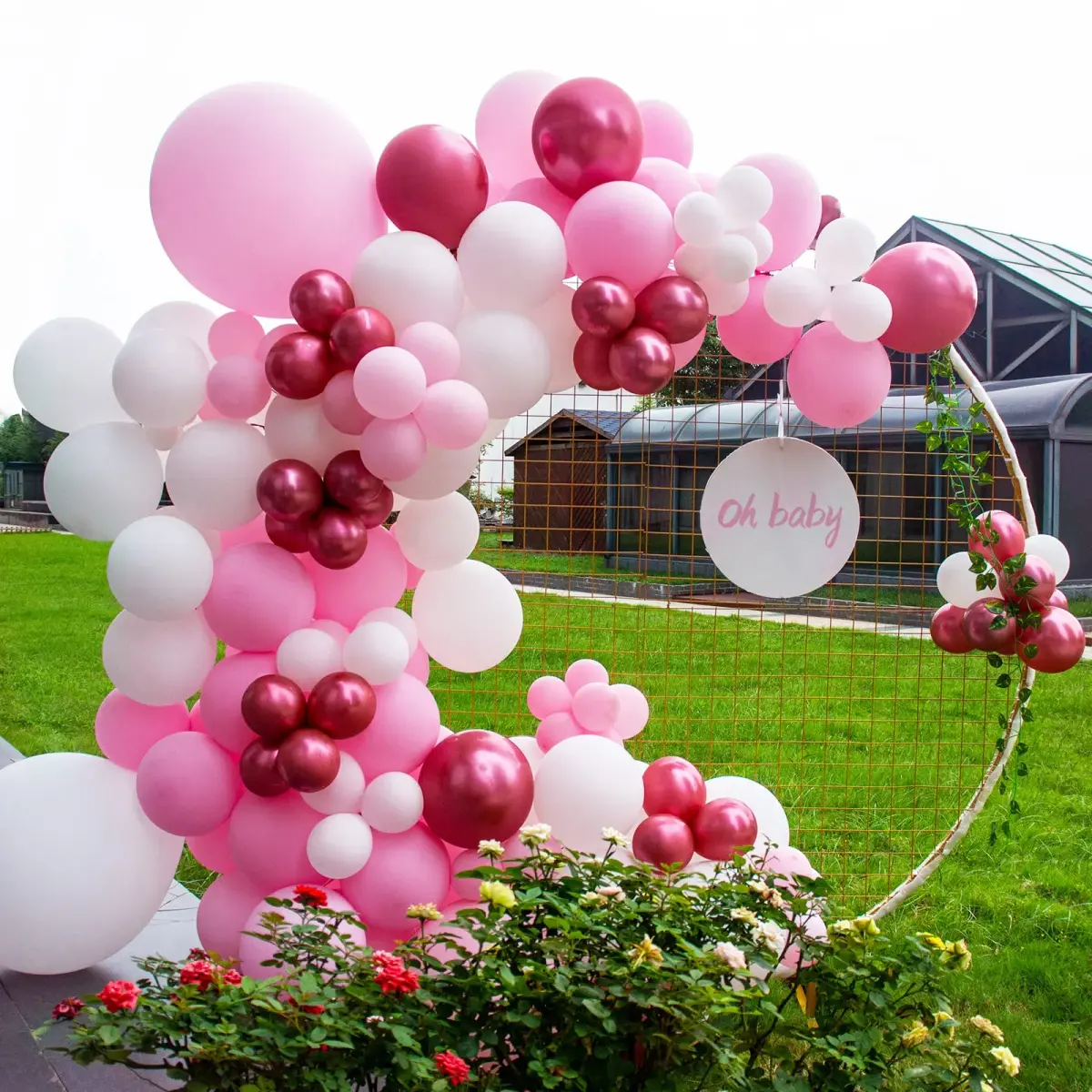 KUULBELA 5 Inch Small Pink Latex Party Balloons (110 Count) | Assorted Colors Balloon - view 6