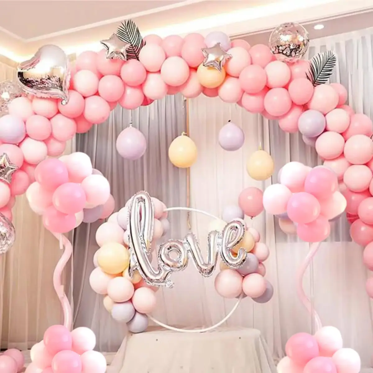 KUULBELA 5 Inch Small Pink Latex Party Balloons (110 Count) | Assorted Colors Balloon - view 4