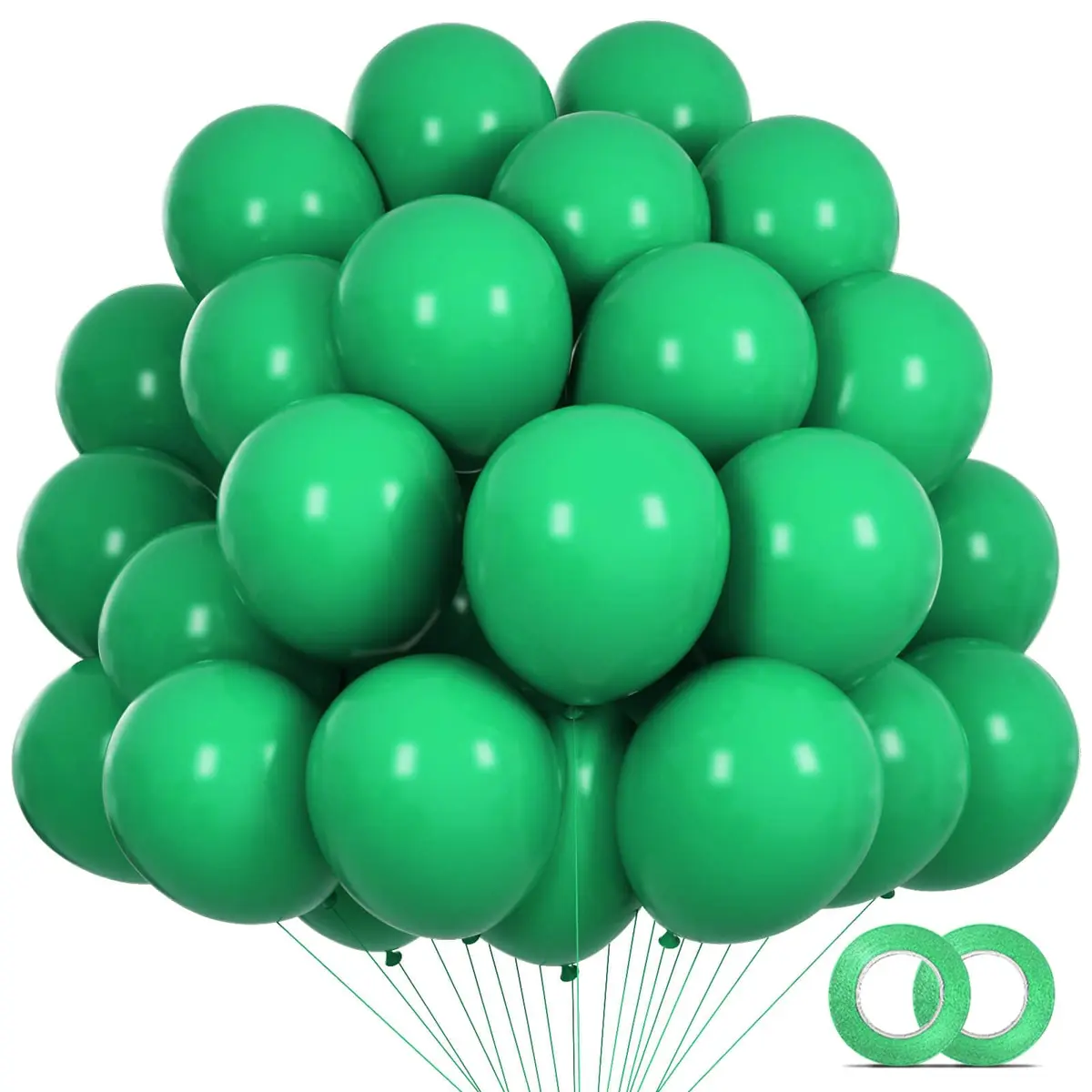 KUULBELA Green Balloons 110Pcs, 5 Inch Small Latex Party Balloons | Birthday Wedding Baby Shower Decorations - main product image