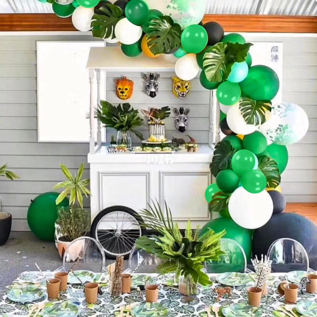 KUULBELA Green Balloons 110Pcs, 5 Inch Small Latex Party Balloons | Birthday Wedding Baby Shower Decorations - view 6