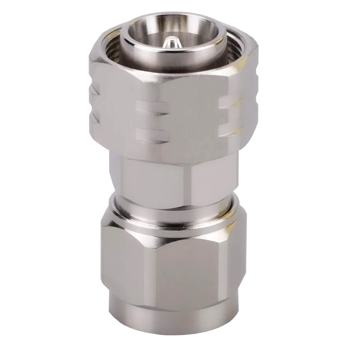 Whisary 4.3-10 Mini DIN Male to N Male Adapter 60g | Low PIM 163dBc RF Connector - main product image