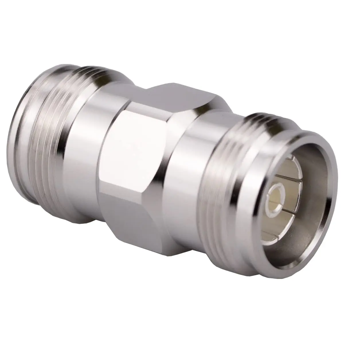 Whisary 4.3/10 MiniDin Female to Female Adapter 50 Ohm (1 Piece) | Low PIM RF Connector - main product image