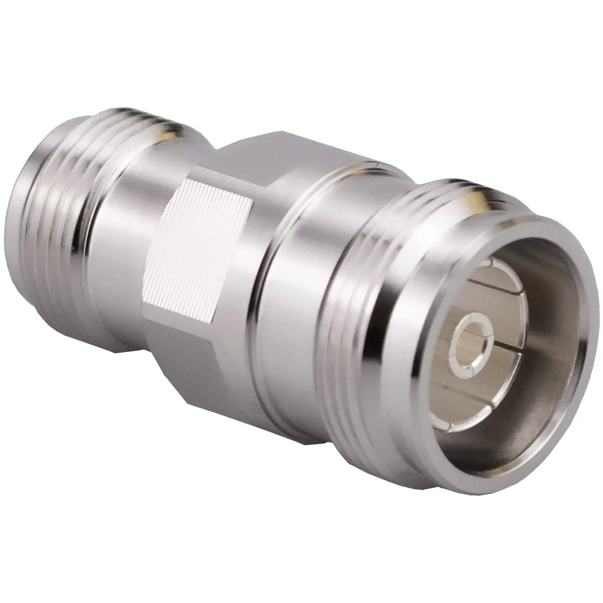 Whisary 4.3-10 Mini DIN Female to N Female Adapter 50 Ohm | RF Applications - main product image