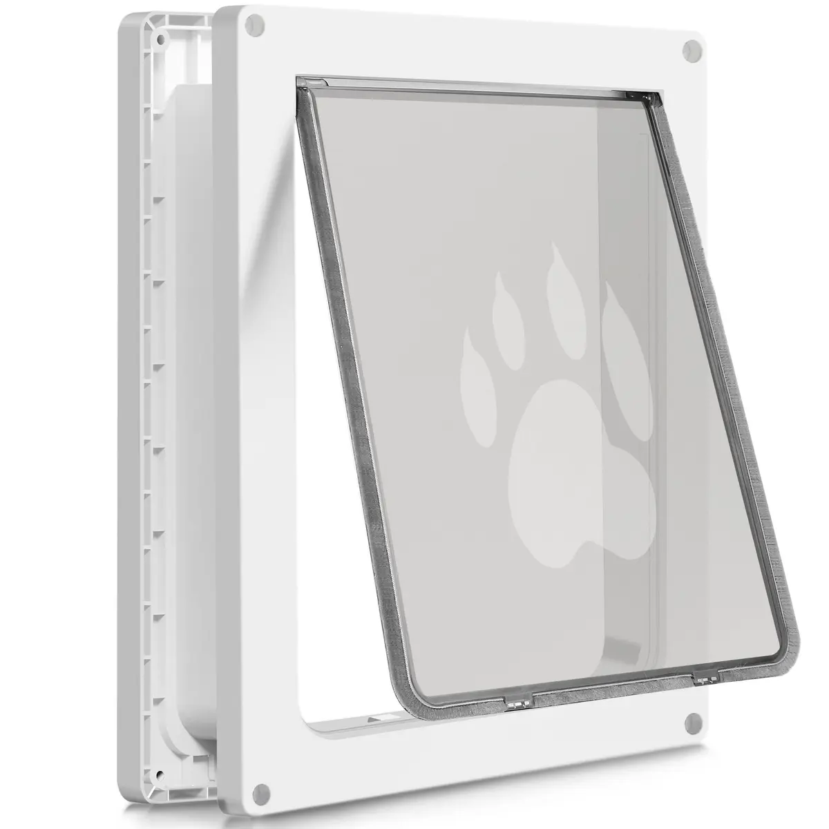 CEESC Large Dog Door, 11.75"x16.5" Flap, Up to 80 lbs, Weatherproof, Durable, White - main product image