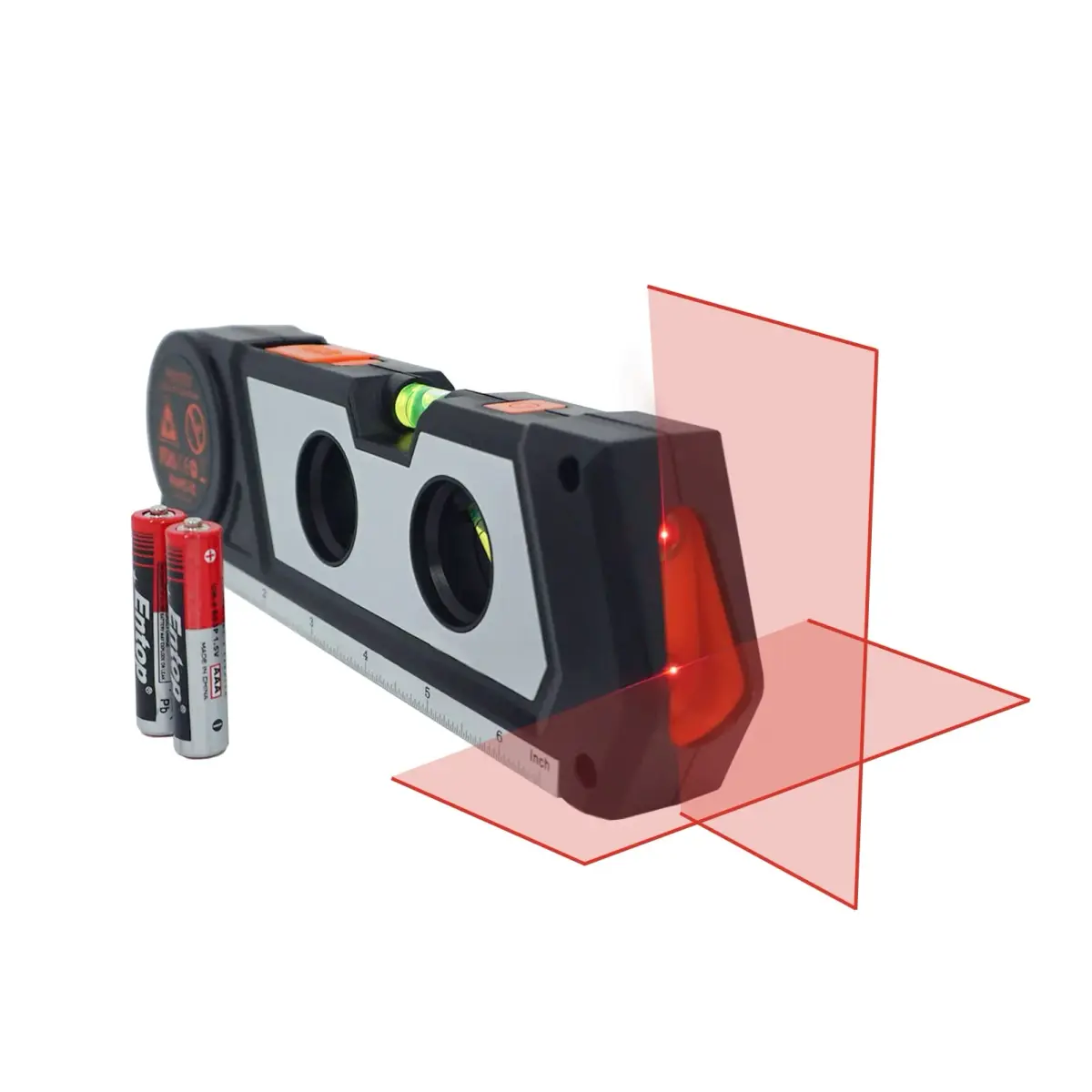 Ayitam 4-in-1 Laser Level Line Tool with Tape Ruler & Ruler Base, 21.6cm (8.5in) | Measures in Imperial & Metric - view 2