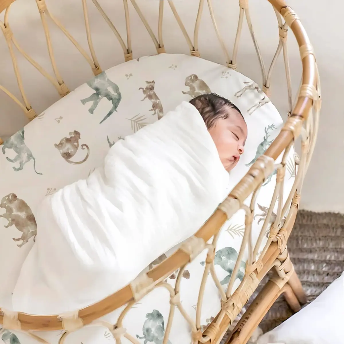 GRSSDER Ultra Soft Fitted Bassinet Sheets 3 Pack | Universal Fit for Baby Cradle & Moses Basket - view 5