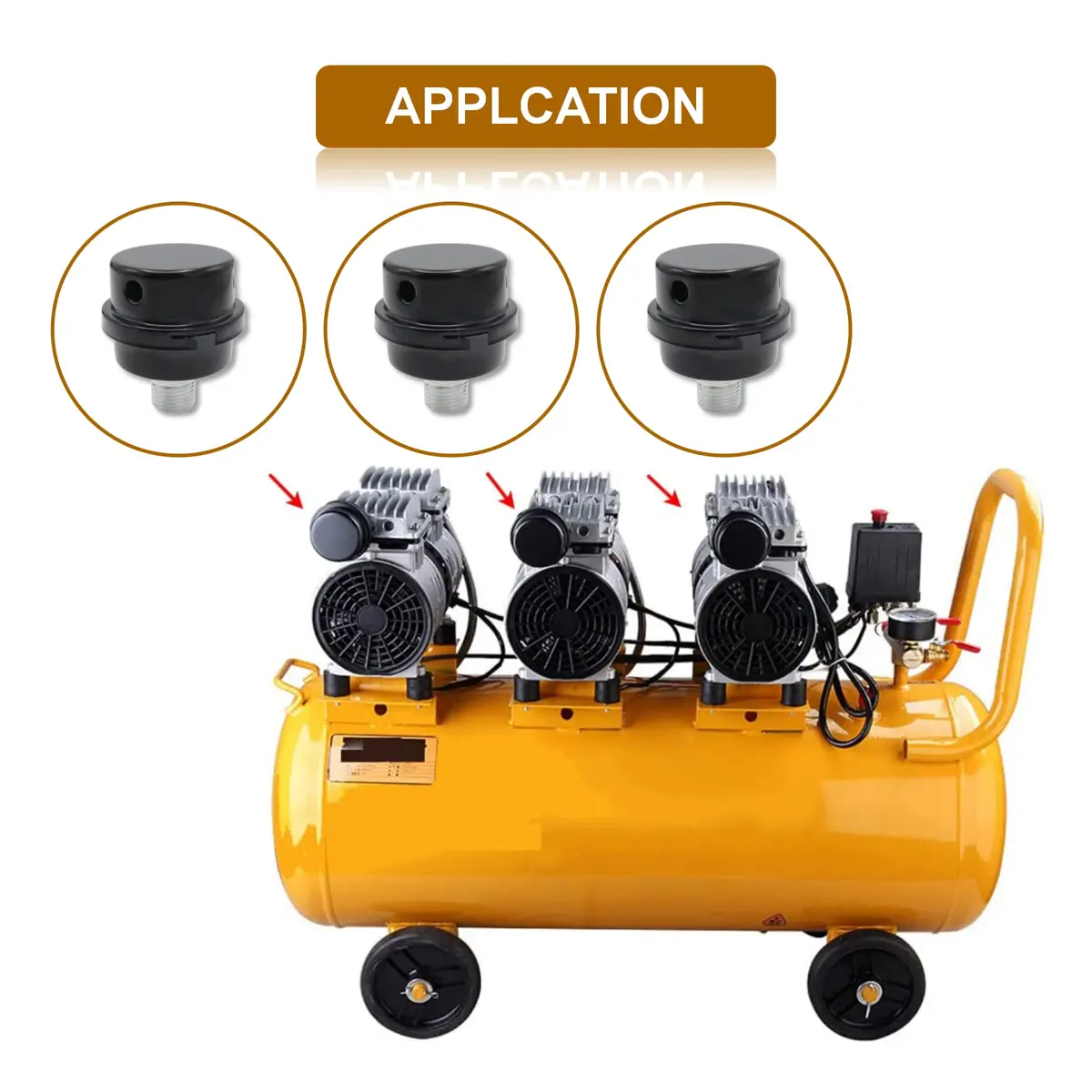 Joyangy 2-Pack 1/2" G (BSP Parallel) 20mm Air Compressor Intake Filter Muffler | Noise Reduction & Dust Blocking - view 6