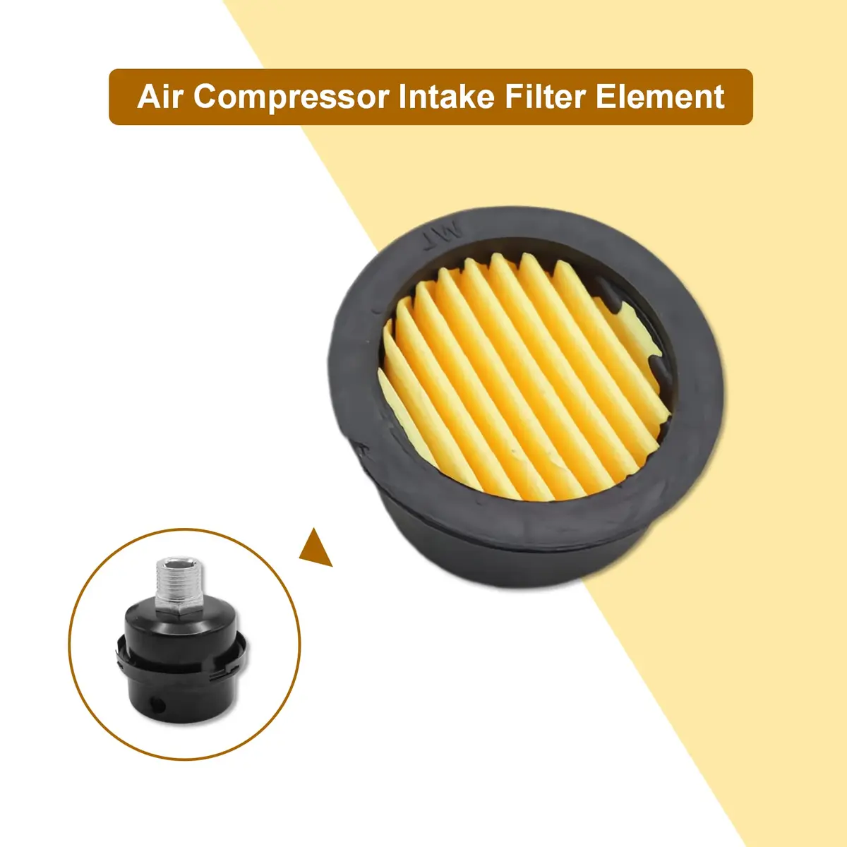 Joyangy 6-Pack Air Compressor Silencer Filter Replacement Elements 59mm x 50mm x 24mm | Universal Fit for Oil-less Compressors - view 2