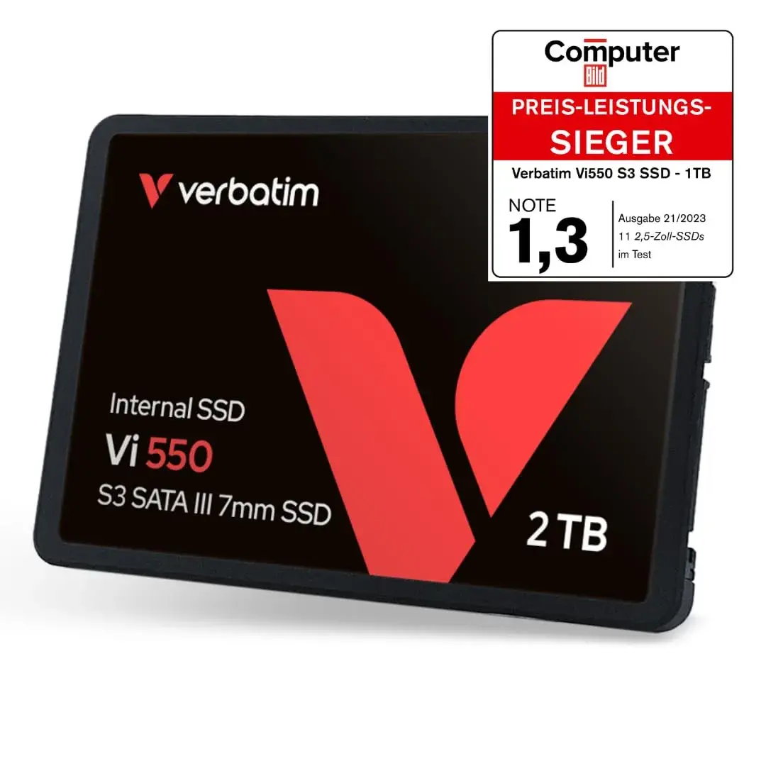 Verbatim Vi550 2TB Internal SSD SATA III 2.5-inch | 550 MB/s Read, 500 MB/s Write - view 5