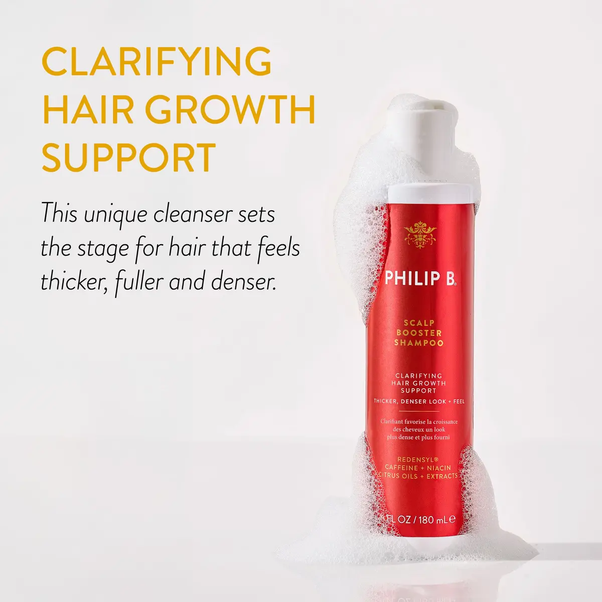 PHILIP B Scalp Booster Shampoo 180ml | Hair Density & Volume Support - view 3