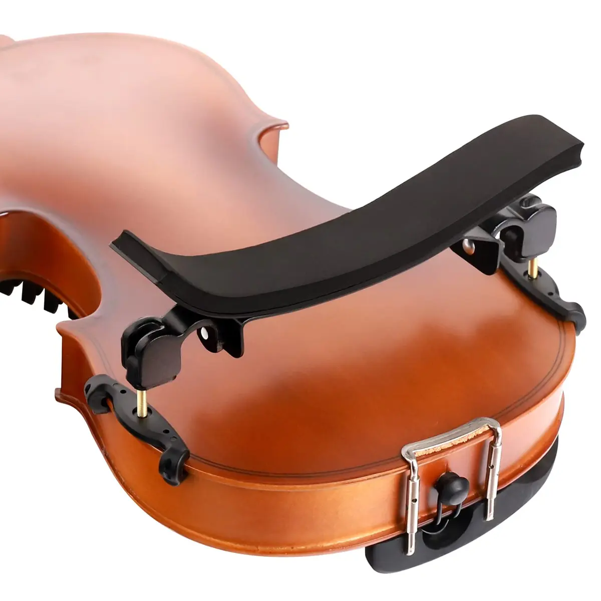SUEWIO Violin Shoulder Rest for 4/4 Size, Premium Aluminum Alloy with Foam Pad & Height Adjustable Feet | Ergonomic Support for Adults - main product image