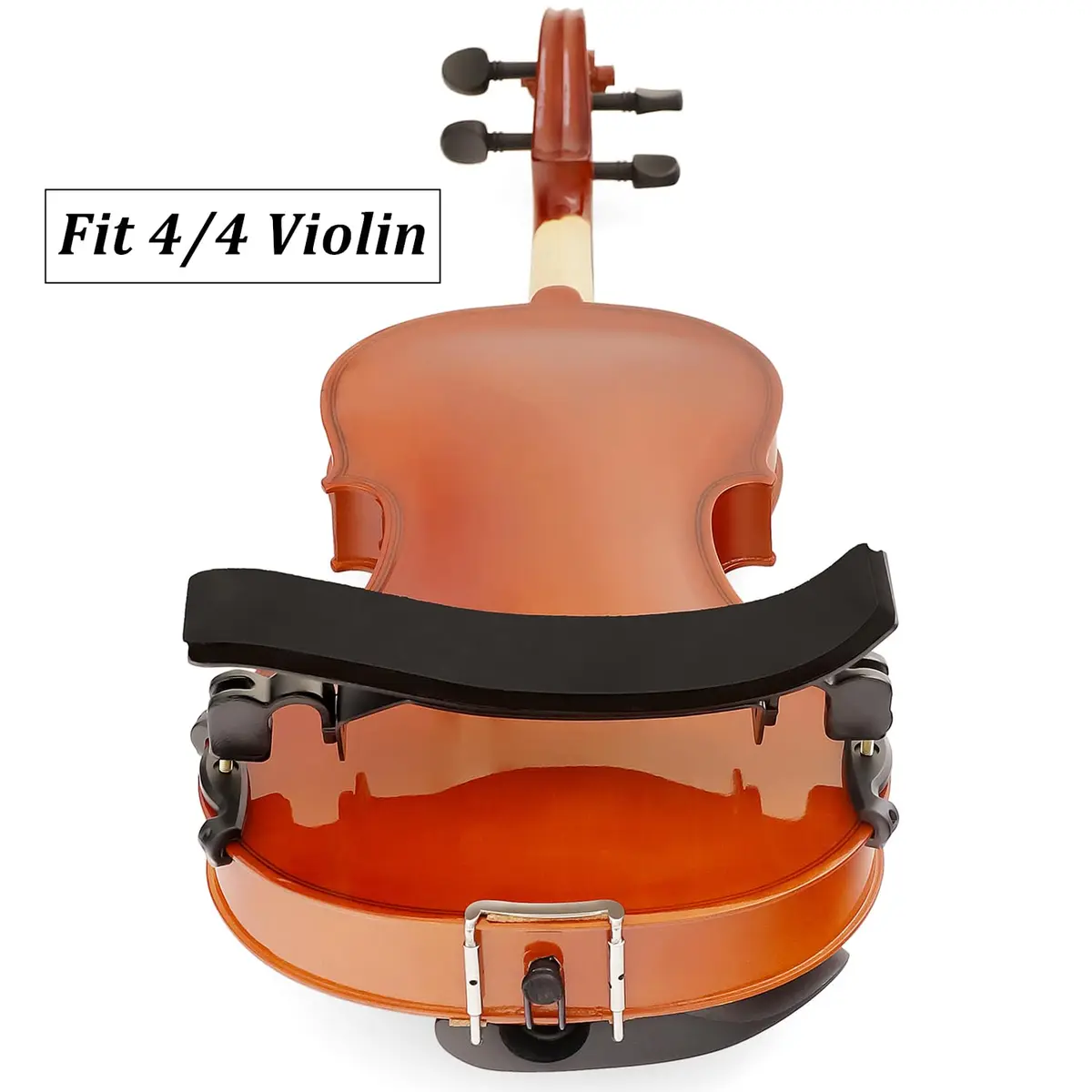 SUEWIO Violin Shoulder Rest for 4/4 Size, Premium Aluminum Alloy with Foam Pad & Height Adjustable Feet | Ergonomic Support for Adults - view 4