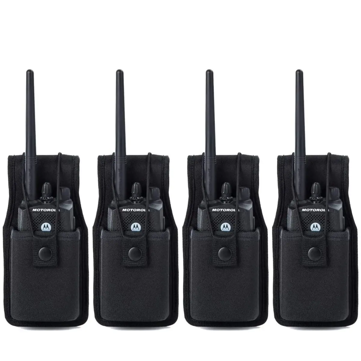 LUITON Universal Radio Case 4-Pack | Tactical Nylon Holster with Belt Clip for Motorola MT500, MT1000, MTS2000 & Similar Models - main product image