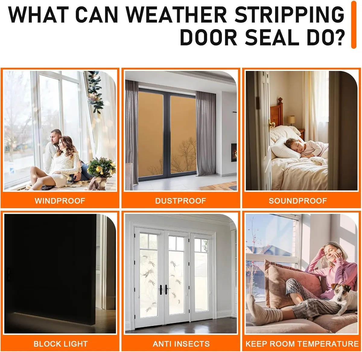 pundin White D-Shape Weather Stripping Seal 7m (23ft) | Blocks Drafts, Noise, and Dust - view 4