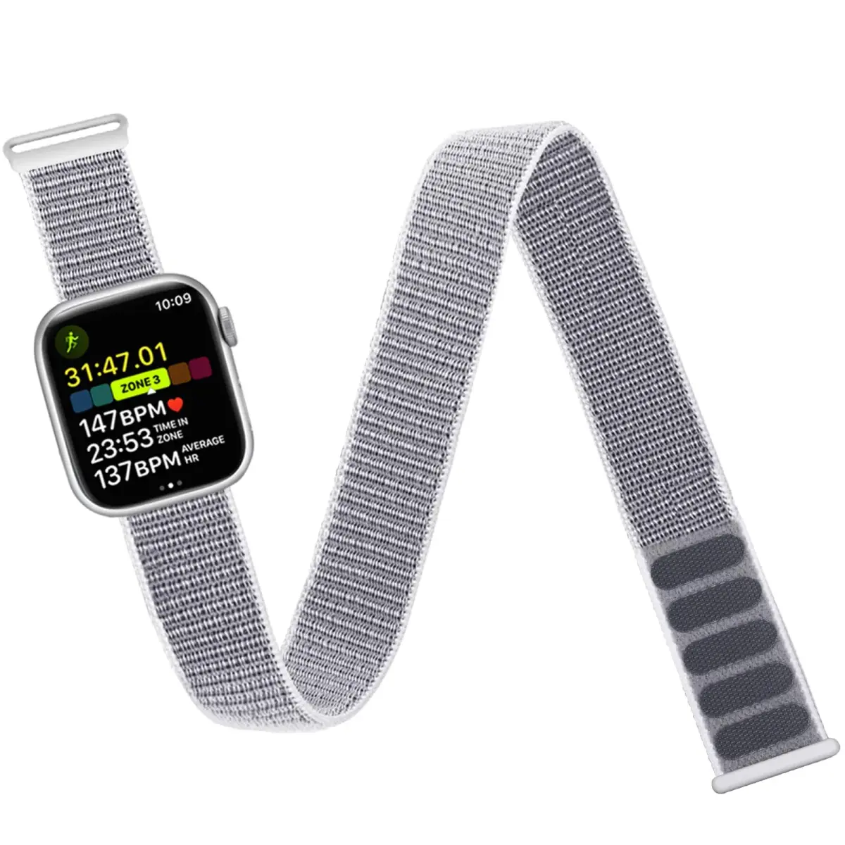 Keepamor Ankle/Arm Band Compatible with Apple Watch 49/46/45/44/42/41/40/38mm Nylon Sport Loop | Fits 7.5-16.5 inch Wrists - main product image