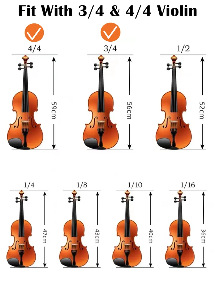 SUEWIO Violin Shoulder Rest for 4/4 and 3/4 Size, Imitation Wood Grain with EVA Foam Pad & Adjustable Feet | Lightweight & Secure Grip - view 5