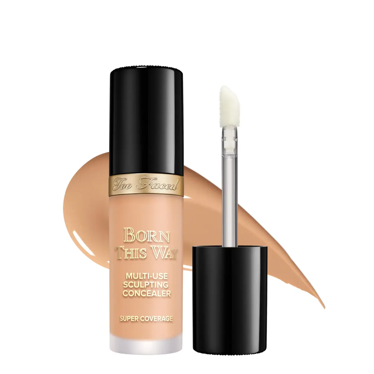 Too Faced Born This Way Super Coverage Concealer 0.45 Fl Oz | Hydrating, Full Coverage, Natural Finish - main product image