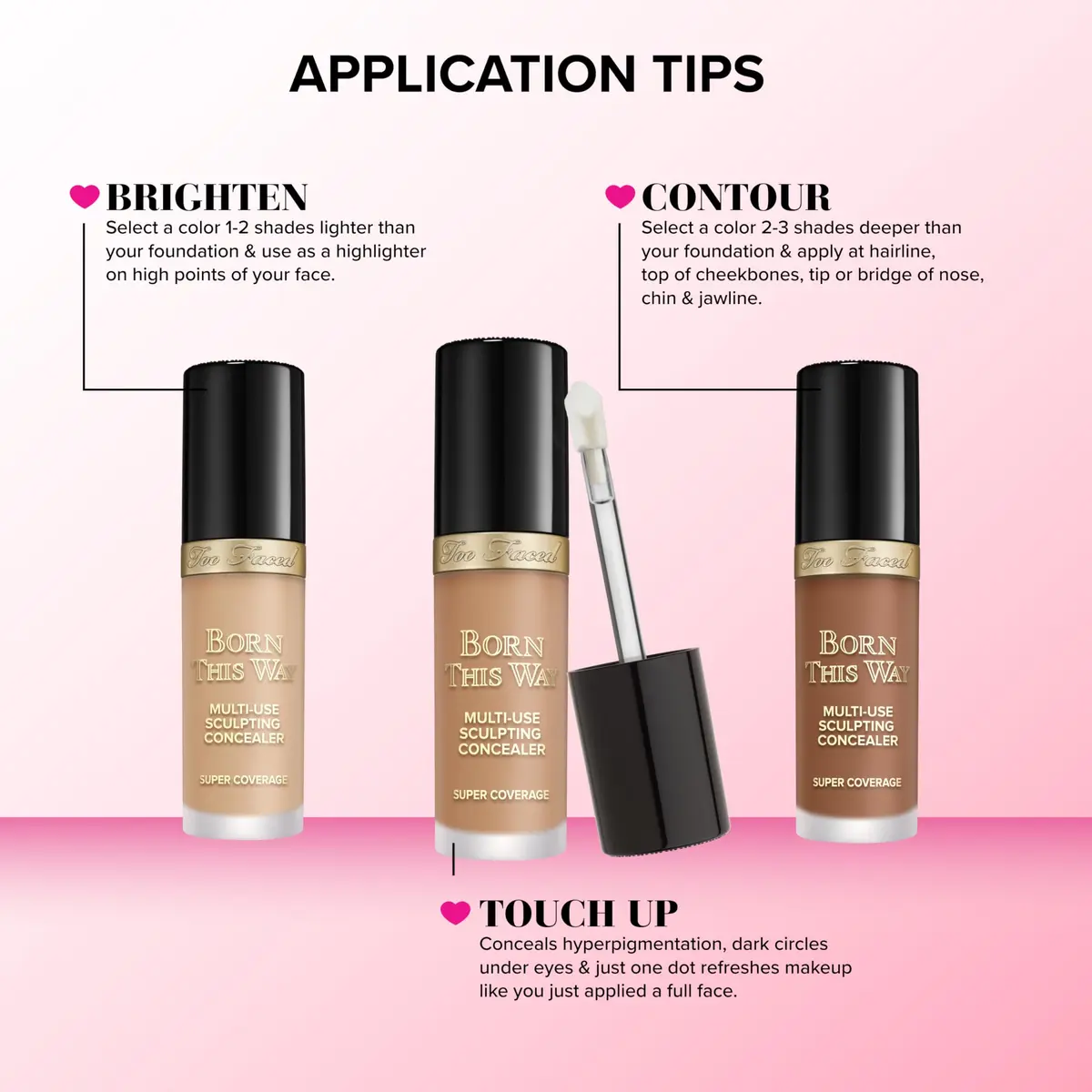 Too Faced Born This Way Super Coverage Concealer 0.45 Fl Oz | Hydrating, Full Coverage, Natural Finish - view 7