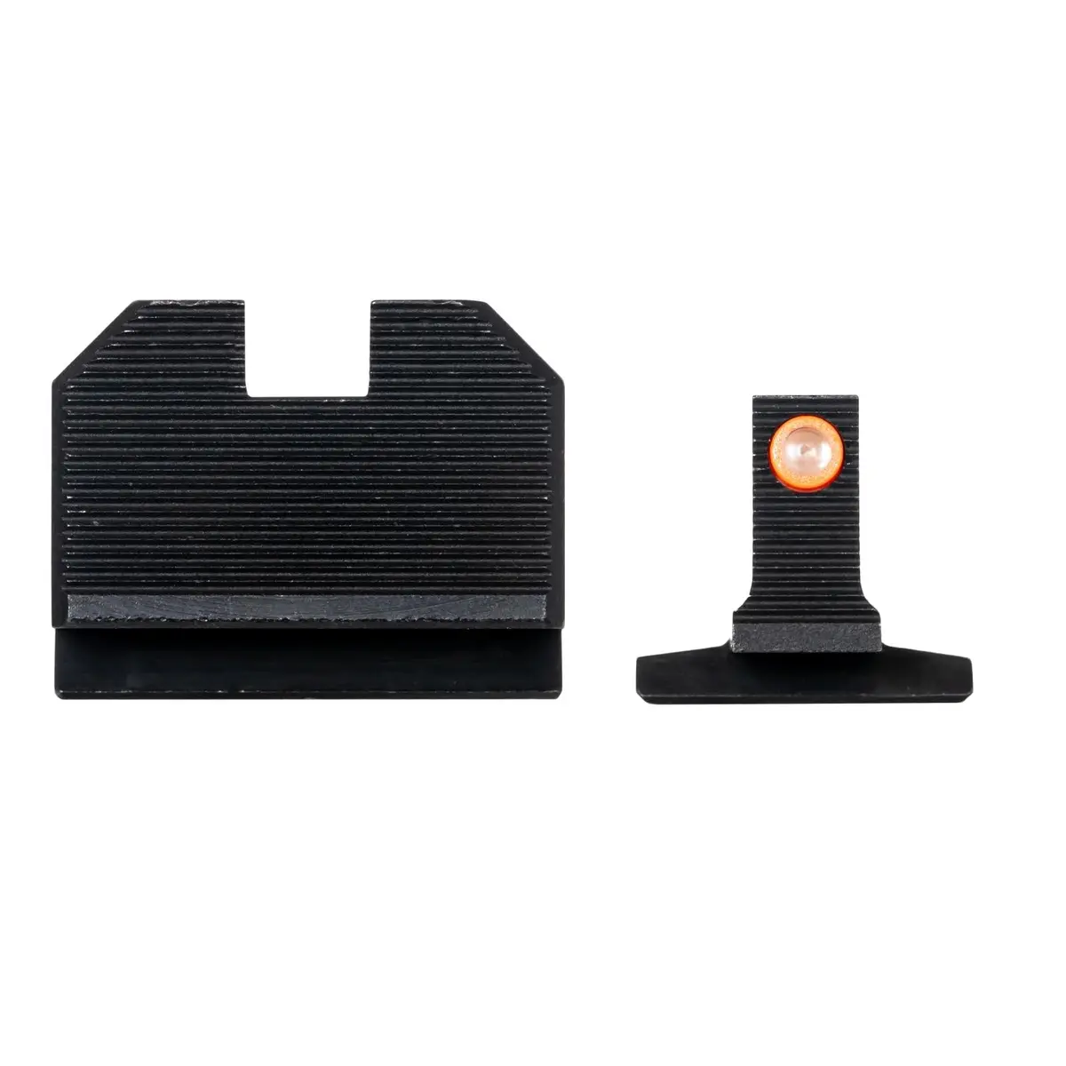 Night Fision Optics Ready Stealth .311-.402 Night Sight Set for Smith &Wesson M&P with RMR/507c/SRO, Orange Front Ring, Blank Rear Sight | Bright Tritium Aim - view 3