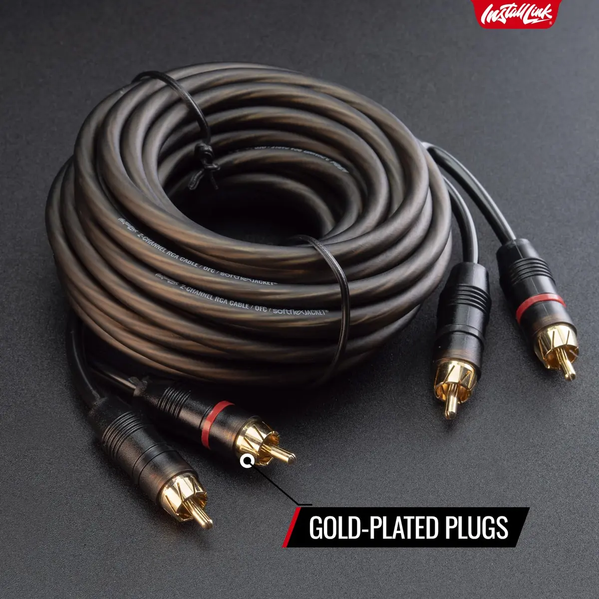 Install Link RCA Audio Cable 20ft | OFC 2-Male to 2-Male, Stereo & Subwoofer - view 8