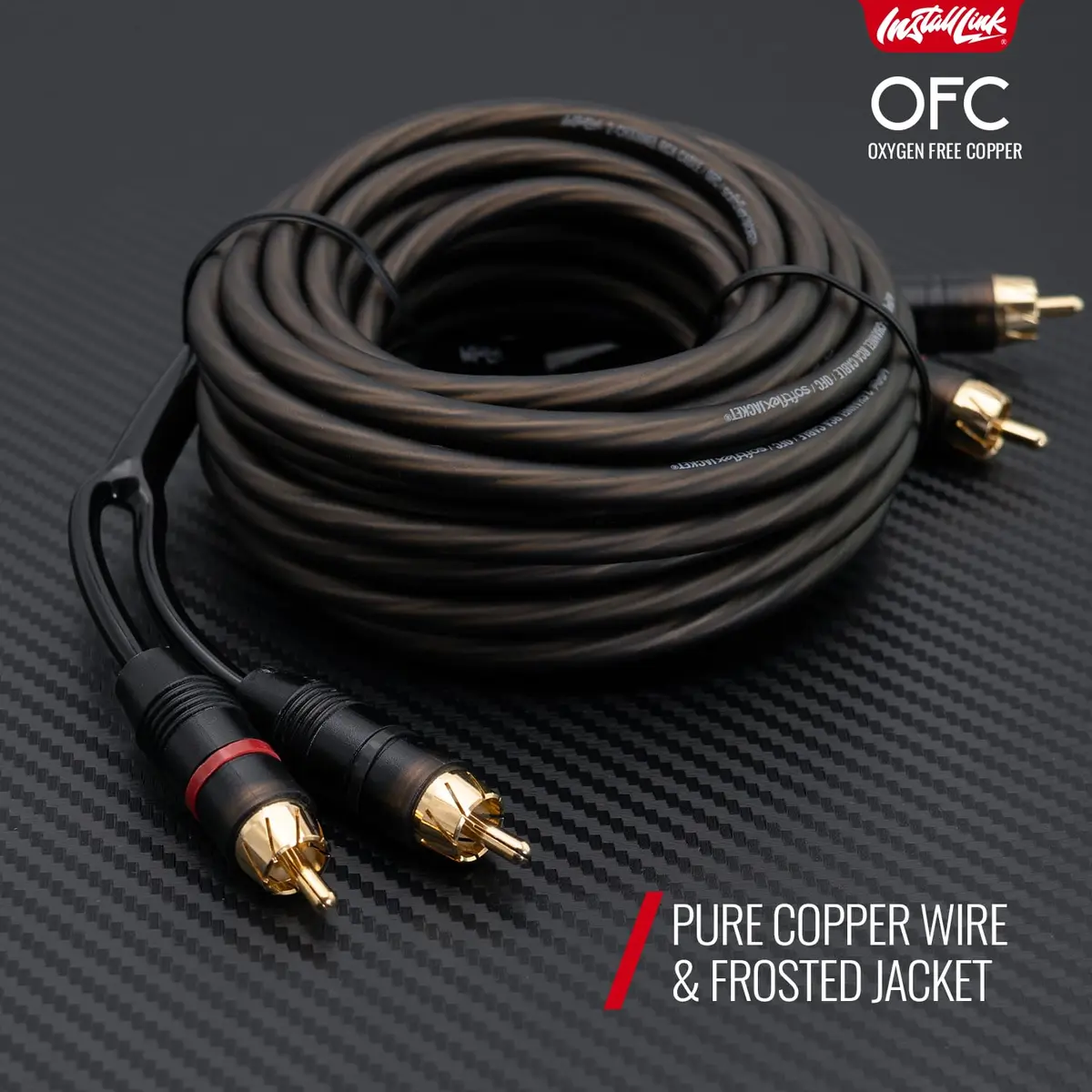 Install Link RCA Audio Cable 20ft | OFC 2-Male to 2-Male, Stereo & Subwoofer - view 9
