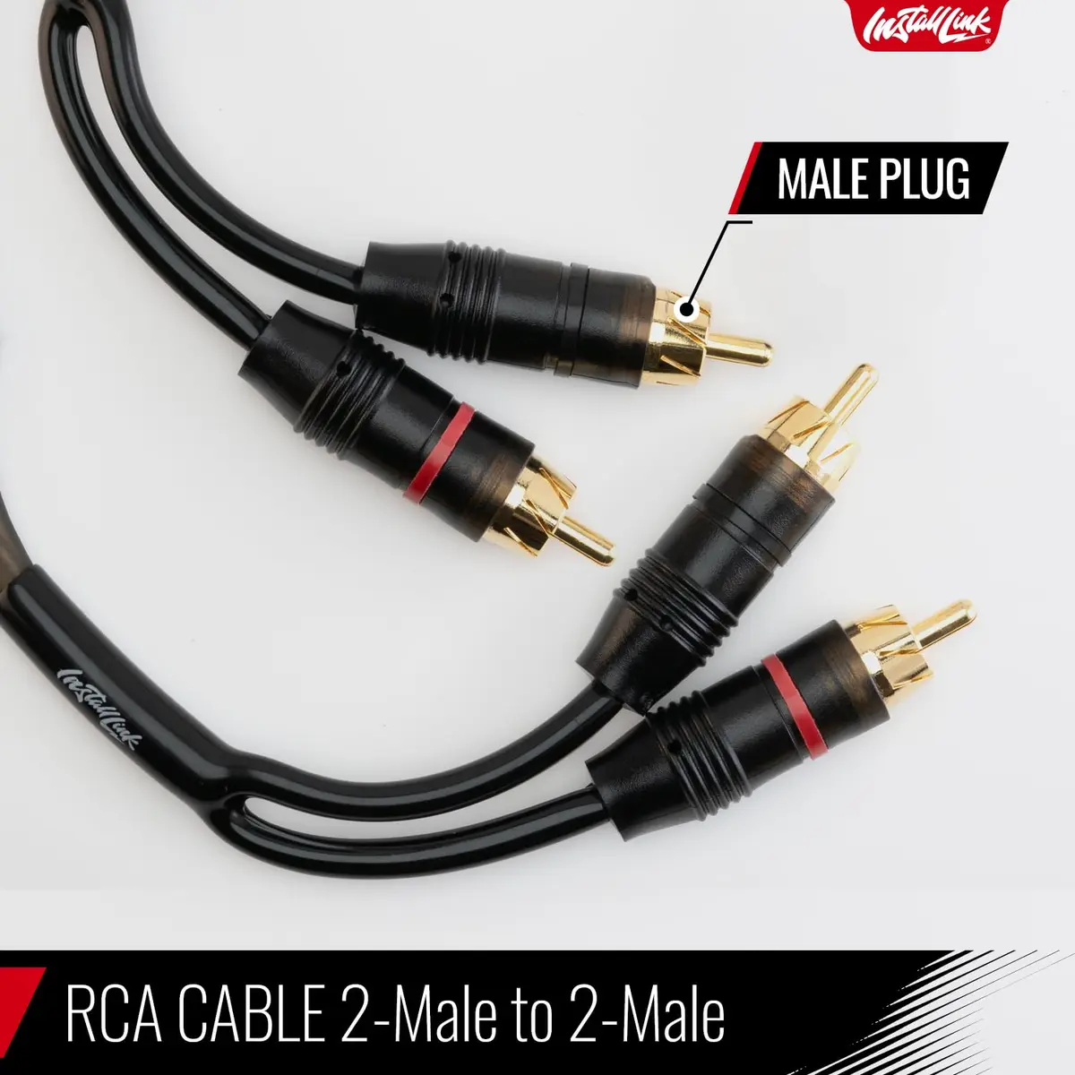 Install Link RCA Audio Cable 20ft | OFC 2-Male to 2-Male, Stereo & Subwoofer - view 2